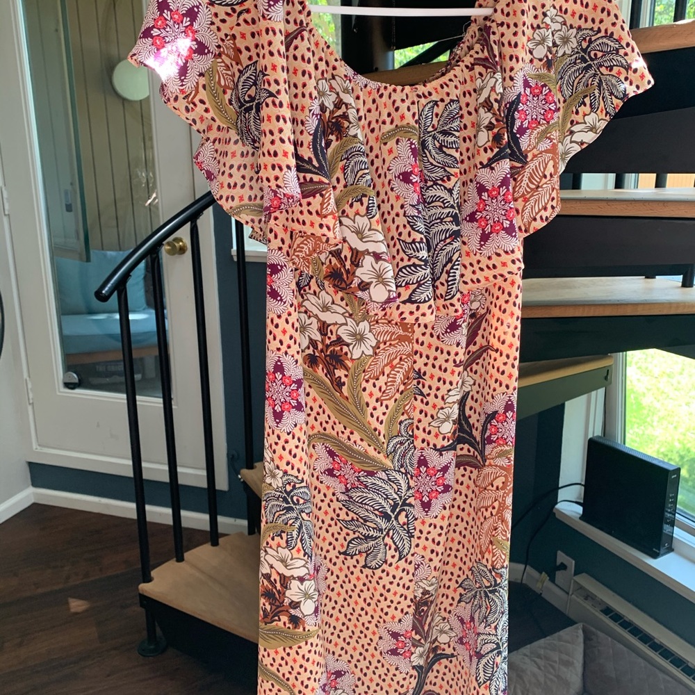 Zara off the shoulder midi dress